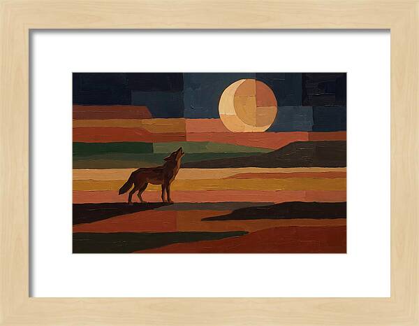 Coyote Howling At Rising Moon