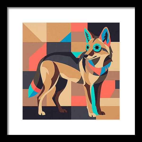 Coyote In Geometric Harmony