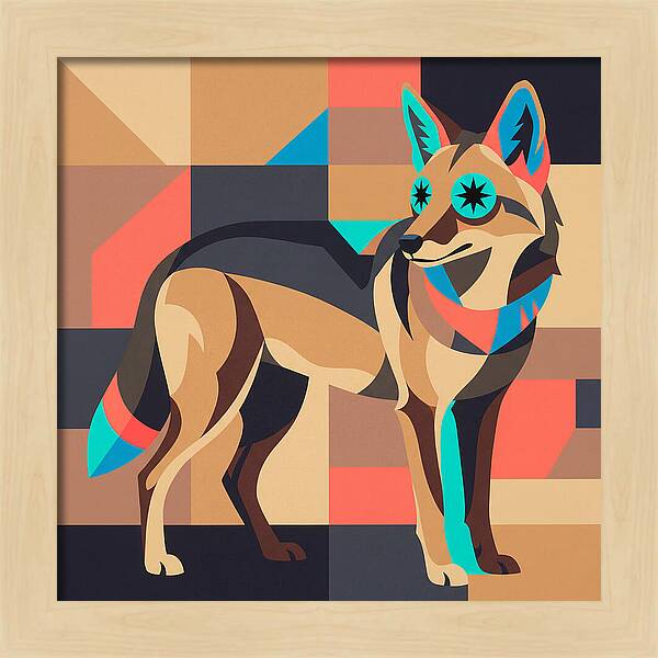 Coyote In Geometric Harmony