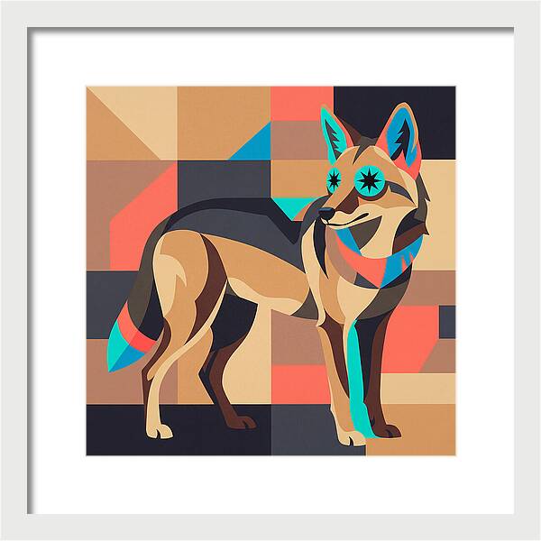 Coyote In Geometric Harmony