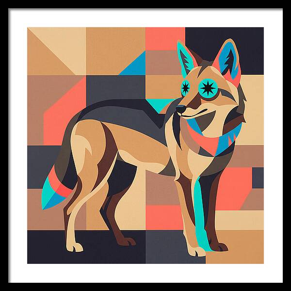Coyote In Geometric Harmony
