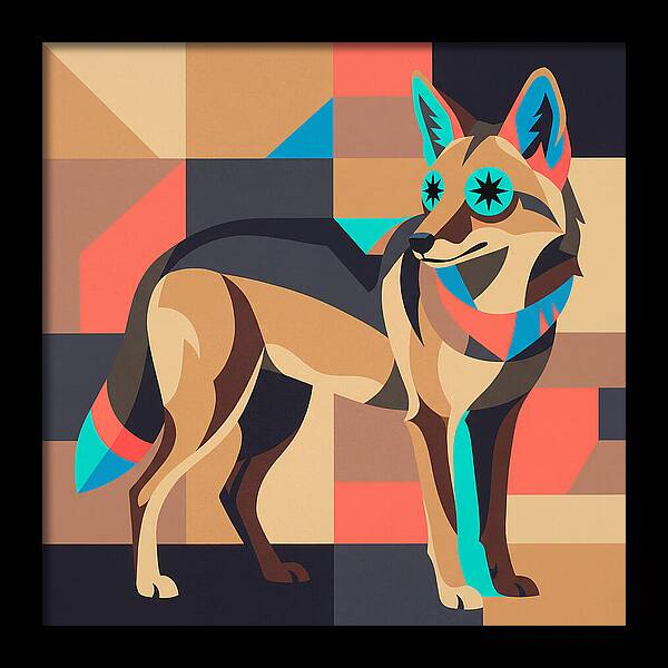 Coyote In Geometric Harmony