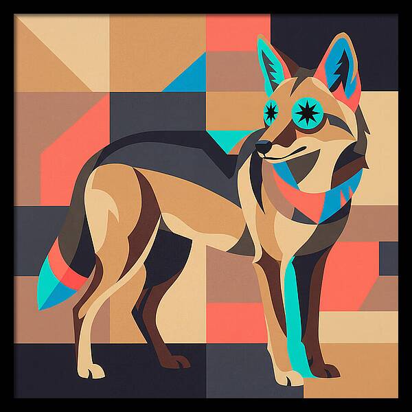 Coyote In Geometric Harmony