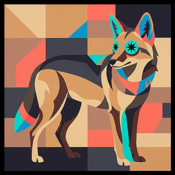 Coyote In Geometric Harmony