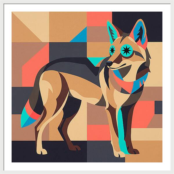 Coyote In Geometric Harmony