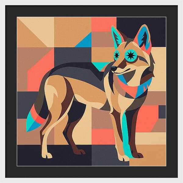 Coyote In Geometric Harmony