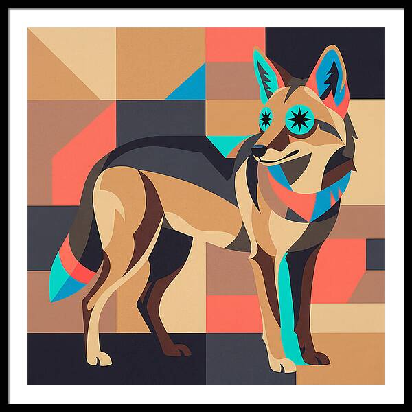 Coyote In Geometric Harmony