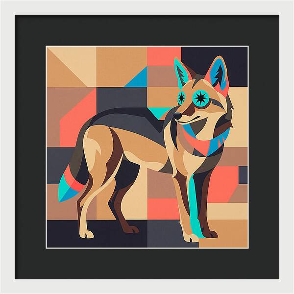 Coyote In Geometric Harmony