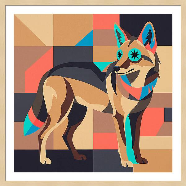 Coyote In Geometric Harmony