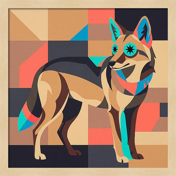 Coyote In Geometric Harmony