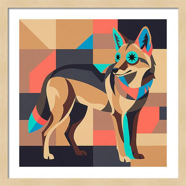 Coyote In Geometric Harmony