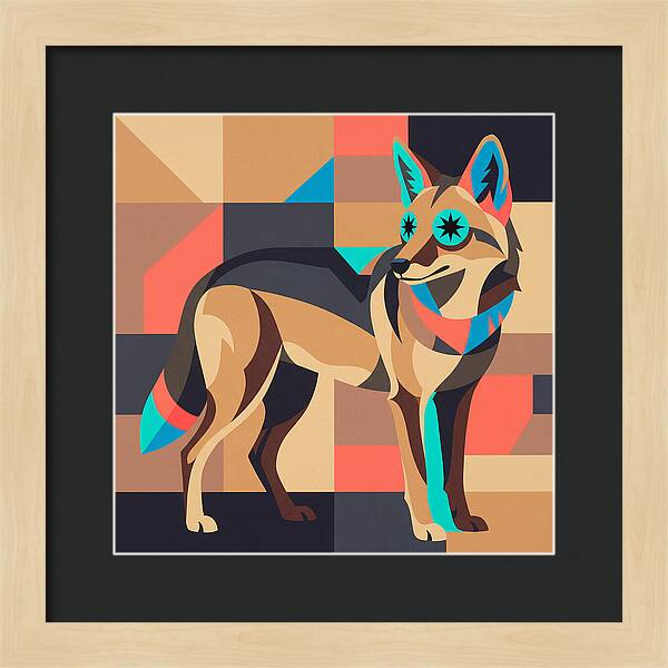 Coyote In Geometric Harmony