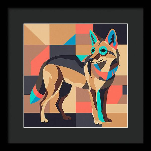 Coyote In Geometric Harmony