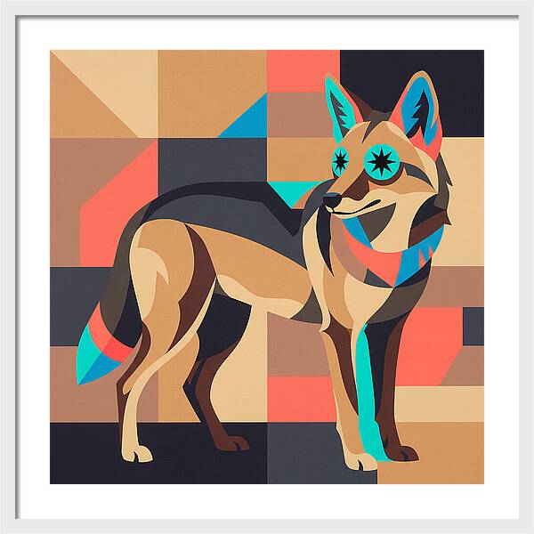Coyote In Geometric Harmony