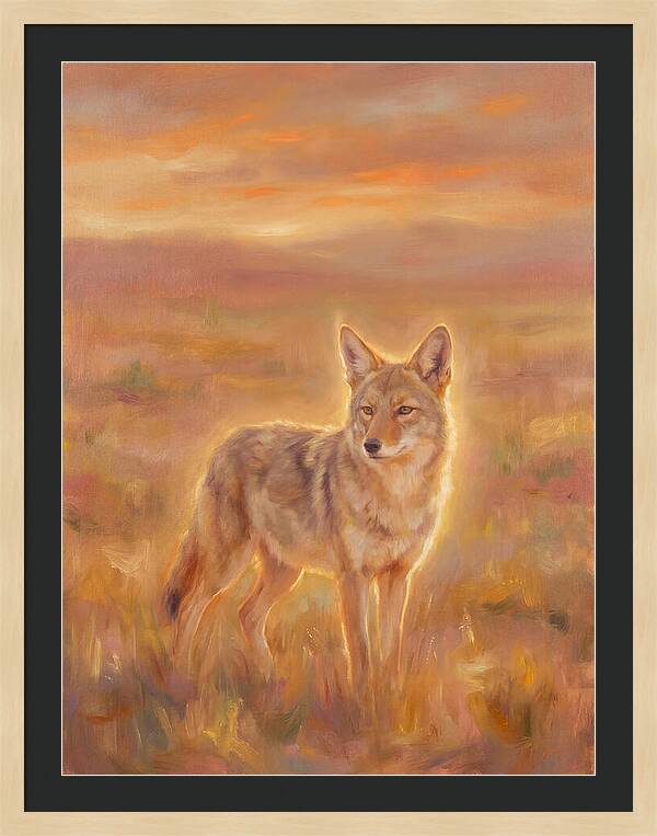 Coyote In Sunset