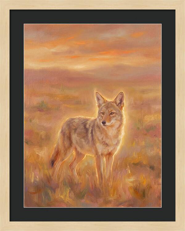 Coyote In Sunset