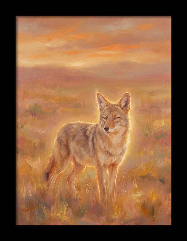 Coyote In Sunset