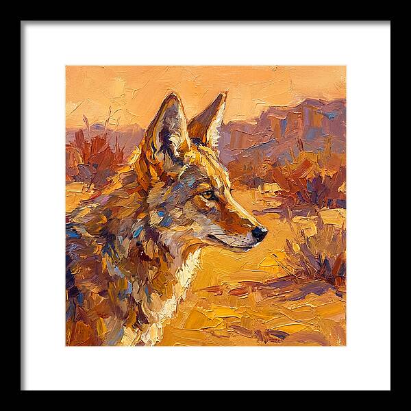 Coyote In The Mediterranean Sun