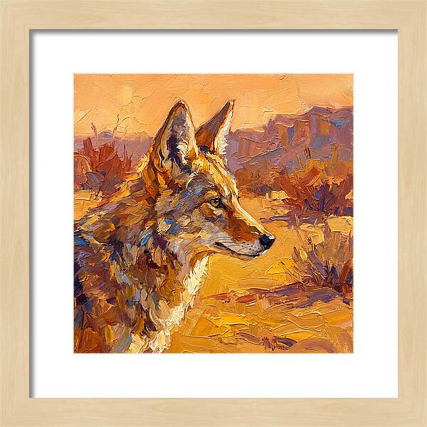 Coyote In The Mediterranean Sun