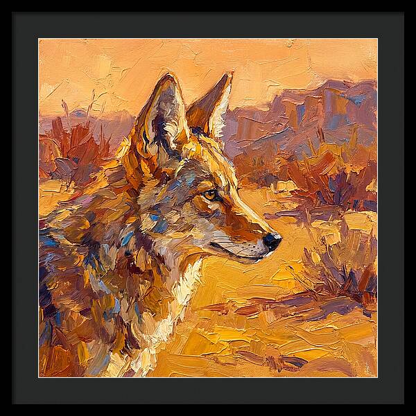 Coyote In The Mediterranean Sun