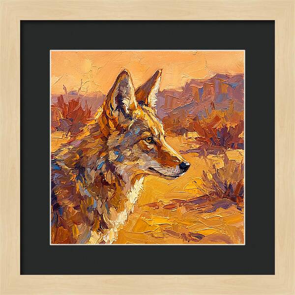 Coyote In The Mediterranean Sun
