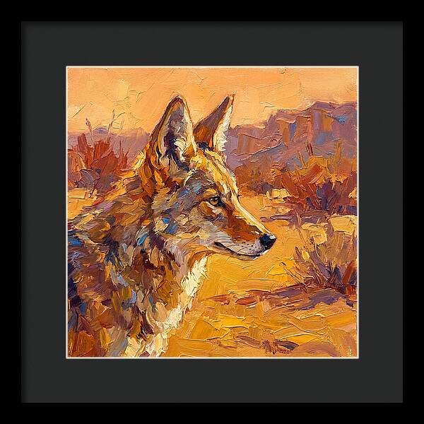 Coyote In The Mediterranean Sun