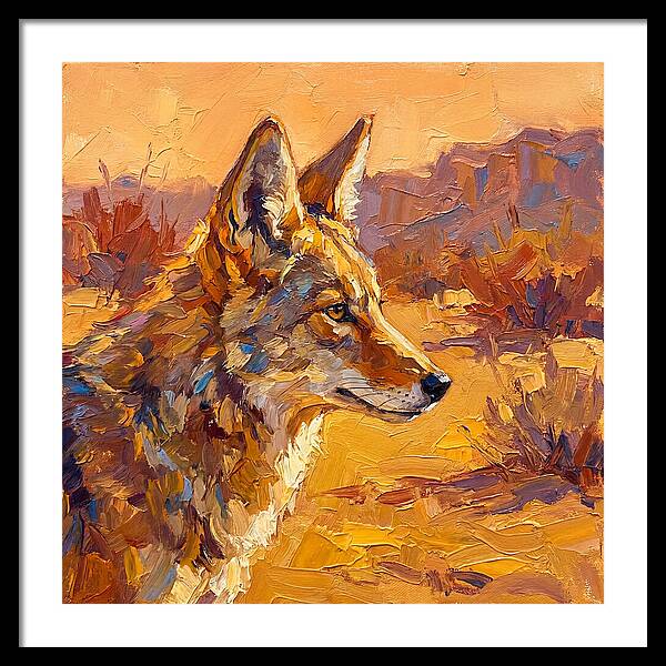 Coyote In The Mediterranean Sun