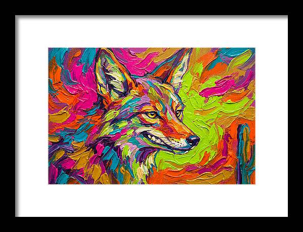 Coyote In Vibrant Colors
