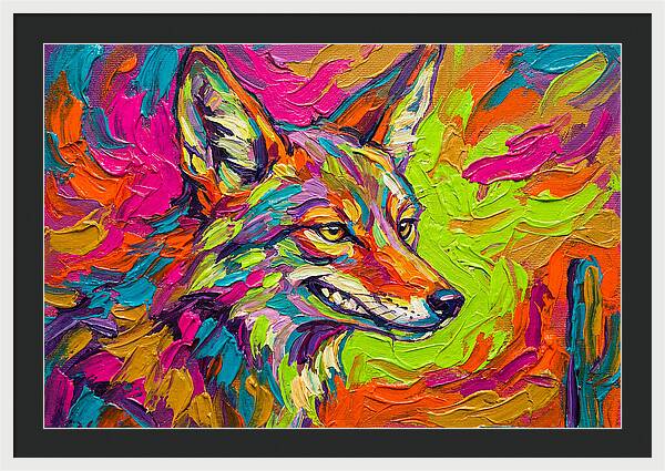 Coyote In Vibrant Colors
