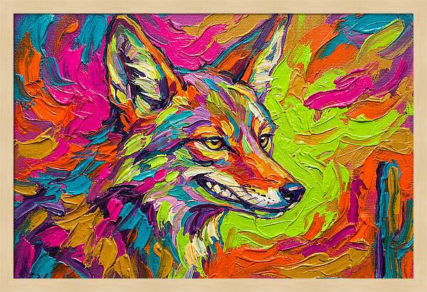 Coyote In Vibrant Colors