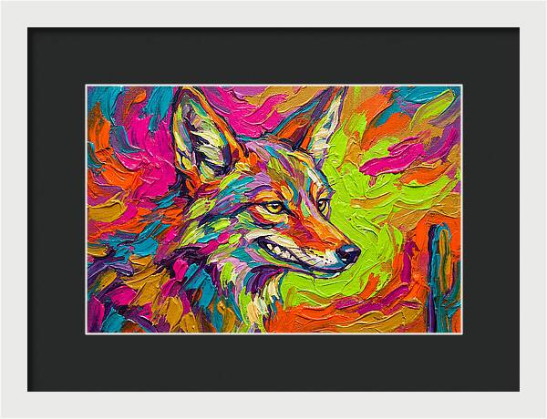 Coyote In Vibrant Colors