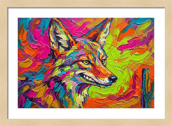 Coyote In Vibrant Colors