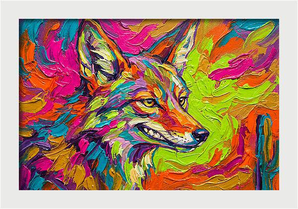 Coyote In Vibrant Colors