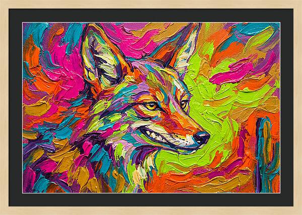 Coyote In Vibrant Colors