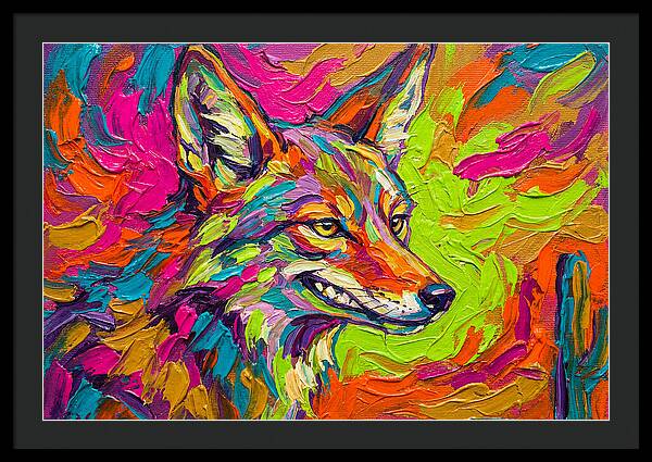 Coyote In Vibrant Colors