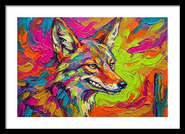 Coyote In Vibrant Colors