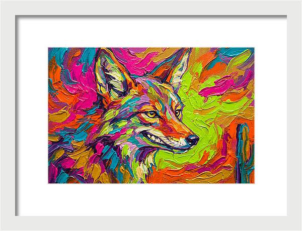 Coyote In Vibrant Colors