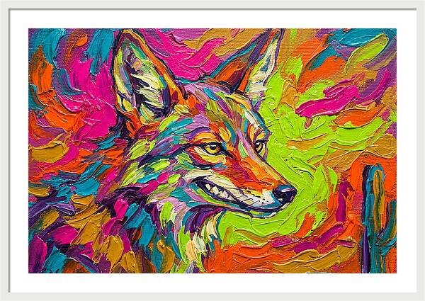 Coyote In Vibrant Colors