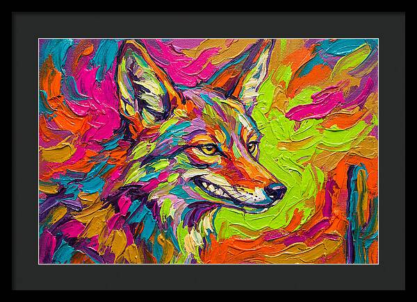 Coyote In Vibrant Colors