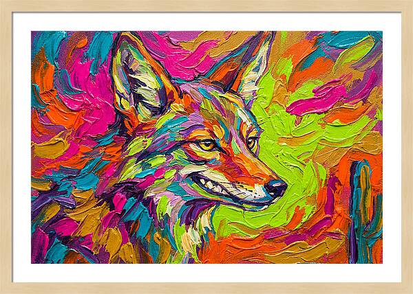 Coyote In Vibrant Colors