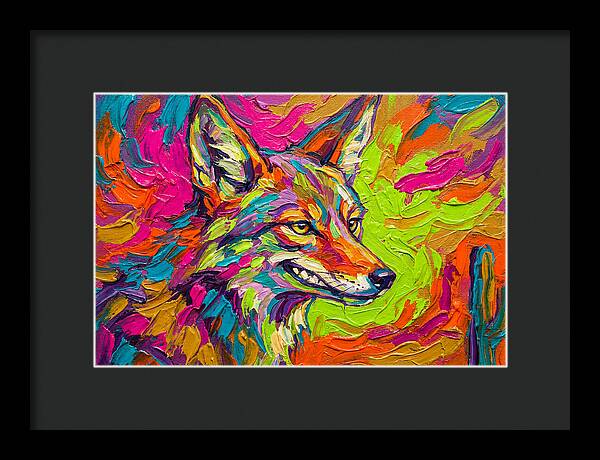 Coyote In Vibrant Colors