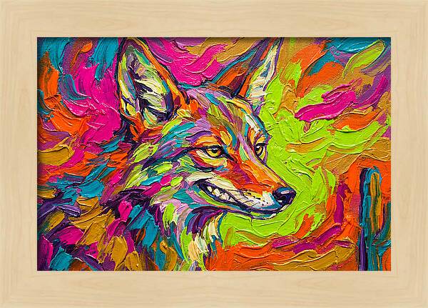 Coyote In Vibrant Colors