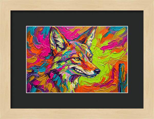 Coyote In Vibrant Colors