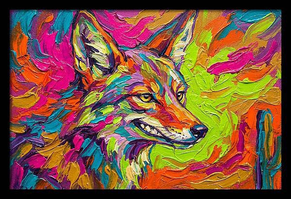 Coyote In Vibrant Colors