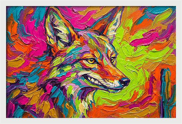 Coyote In Vibrant Colors