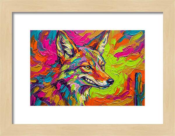 Coyote In Vibrant Colors