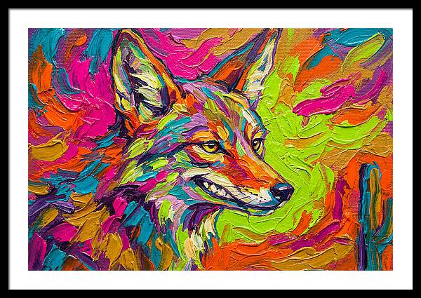 Coyote In Vibrant Colors