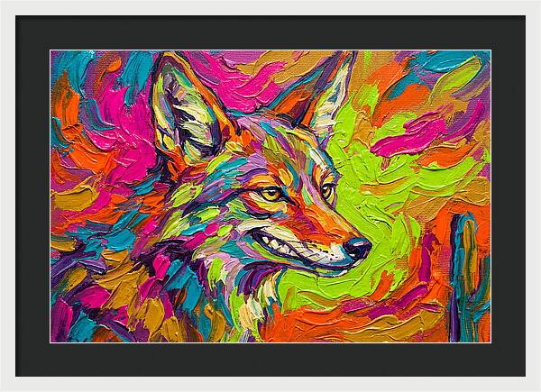 Coyote In Vibrant Colors