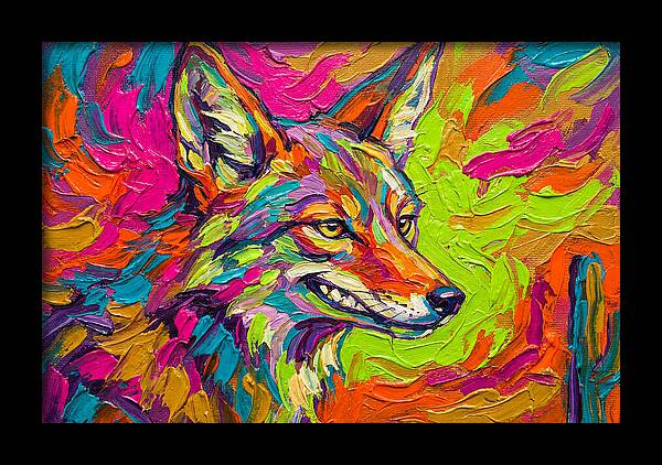 Coyote In Vibrant Colors