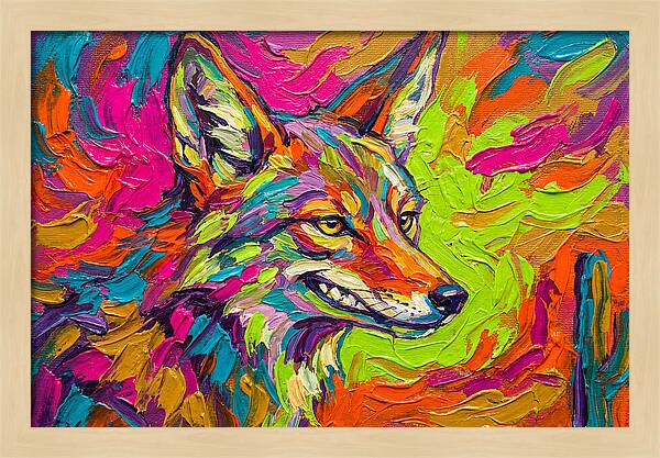 Coyote In Vibrant Colors